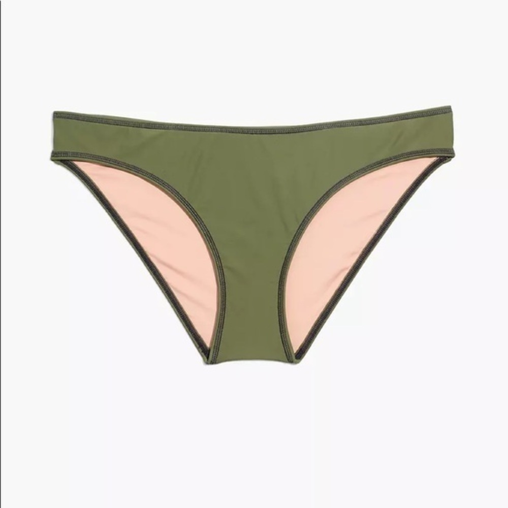 Madewell contrast stitched edition bikini bottom, size M, NWT